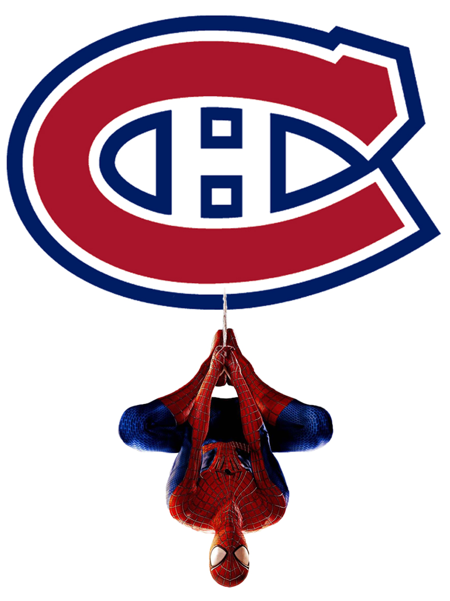 Montreal Canadiens Spider Man Logo vinyl decal